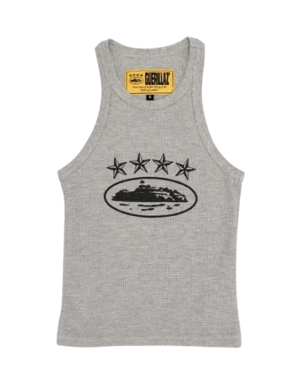 Corteiz 4Starz Alcatraz Womens Tank Top Grey