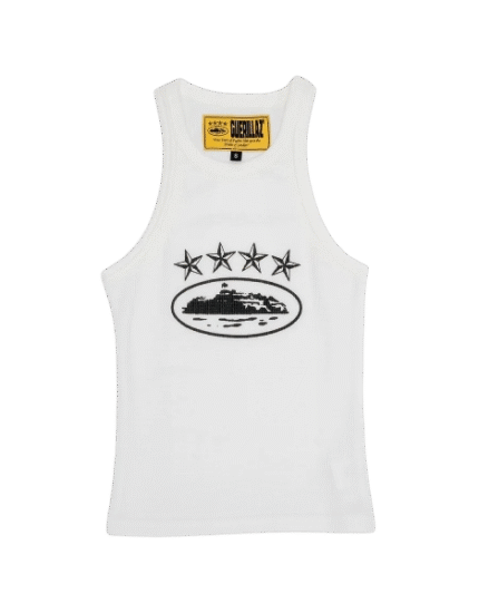 Corteiz 4Starz Alcatraz Womens Tank Top White