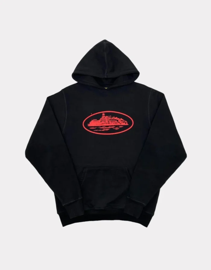 Corteiz Alcatraz Hoodie red