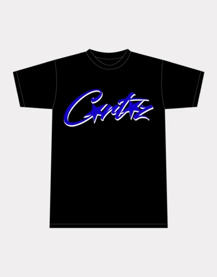 Corteiz Allstarz T shirt Black Blue