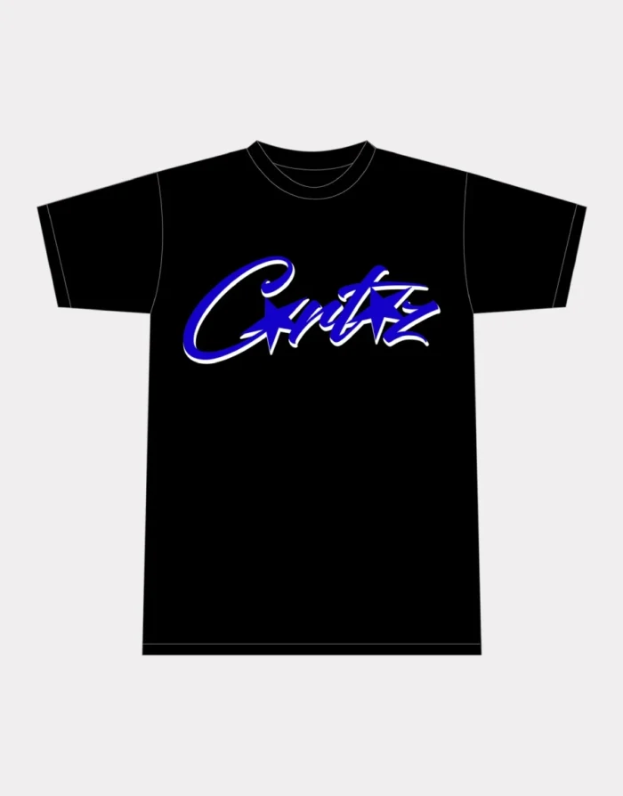 Corteiz Allstarz T shirt Black Blue