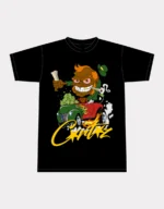 Corteiz Leprechaun 420 T shirt Black