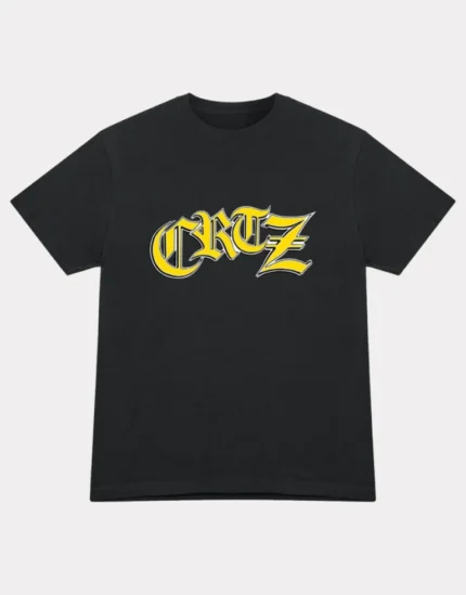 Corteiz Old English T Shirt Black
