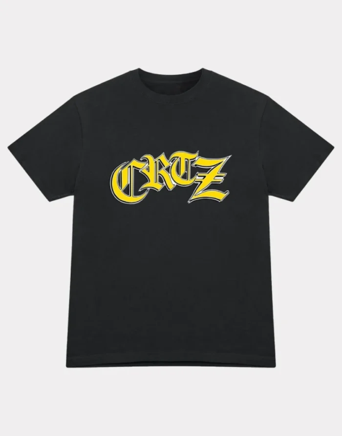 Corteiz Old English T Shirt Black