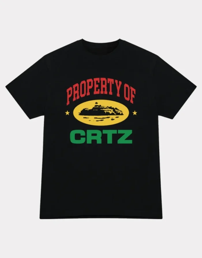 Corteiz Property Of Crtz Carni T shirt Black