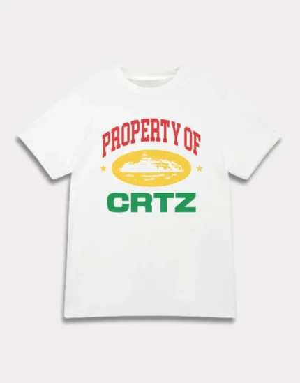 Corteiz Property Of Crtz Carni T shirt White