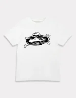 Corteiz Skull Island T shirt White